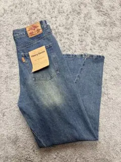 【新品、未使用】CPCM ワイドデニムパンツ　ヴィンテージ加工