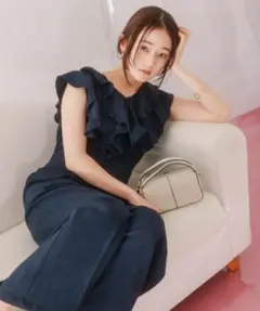 【URBAN RESEARCH】HEYUMM フリルスリーブオールインワン