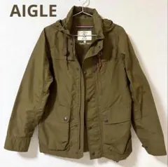 AIGLE エーグル　マウンテンパーカー　ナイロンジャケット　カーキxs