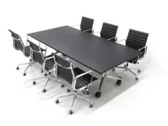 展示品　ウィルクハーン　イームズ　アルミナムチェア　ミーティング7点セット