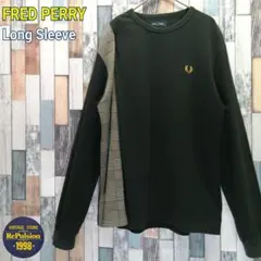 FRED PERRY　フレッドペリー　ロンT　切り替え　チェックのサムネイル