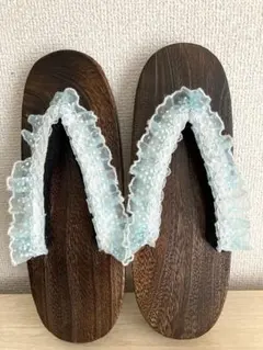 CHIP CLIP デニムフリル付き コルク厚底サンダル ⑥ - メルカリ