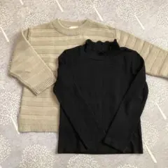 チャオパニック ニット と ネックフリルカットソー 2点セット！110センチ