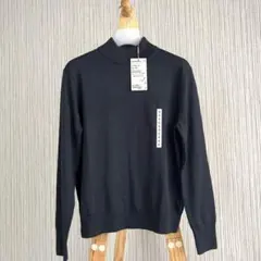 【新品タグ付き】《無印良品》洗えるウール ハイゲージ　ハイネックセーター S