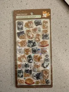 【正規品】新作　ボンボンドロップシール 和柄 犬 柴犬