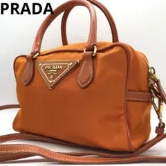 美品✨PRADA プラダ　2way ショルダーバッグ 三角ロゴ ナイロン