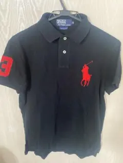 美品　POLO RALPH LAUREN ビッグポニーポロシャツ M ブラック
