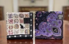 ANNA SUI アナスイ ハンカチ 2枚セット 花柄 猫 蝶