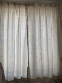 4枚セットカーテン100×200cmアイボリー