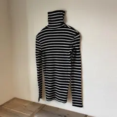 美品　プチバトー　ボーダー　ハイネック　タートルネック　Tシャツ　14 ans