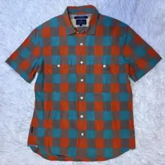 R.NEWBOLD 半袖シャツ チェック柄 Lサイズ Y2K 綿100%