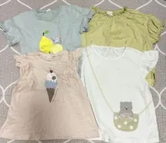 【100cm】SIMPLE FREE 女の子 トップス 4枚セット まとめ売り