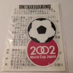 激レア 2002年FIFAワールドカップ日本・韓国大会 記念アイロンワッペン