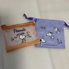 ☆新品未使用☆スヌーピー ポーチ&巾着セット