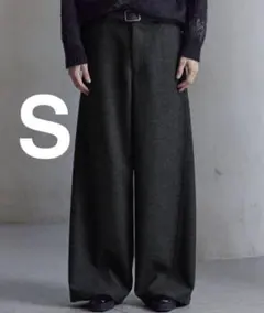 Wool Blend Herringbone Tweed 3D Pants