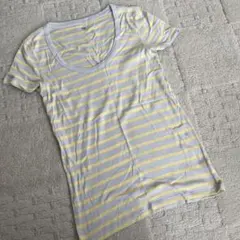 GAP ギャップ　レディース　トップス　半袖　Tシャツ　ボーダー　Lサイズのサムネイル