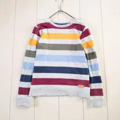 H&M 長袖カットソー マルチカラー ストライプ 140cm