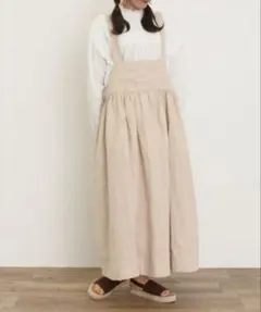 Samansa Mos2 【Cross×Linen】ジャンスカ