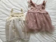 プティマイン　ベビードレス　チュール　セット　70 80