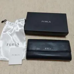 FURLA ブラック 長財布 箱・保存袋付き