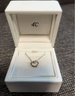 4℃ エターナルシルバーネックレス　オープンハート