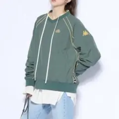 Kappa ウーブンピステジャケット グリーン 古着屋人気　Mのサムネイル