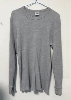 メンズ　ロンT　グレー　ストリート　オシャレ　灰色　XL