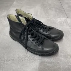 超美品　スピングル　ファスナー付きレザースニーカー　Mサイズ（25.5）