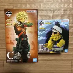 ヒロアカ　一番くじ　C賞　爆豪勝己　E賞　峰田実　フィギュアのサムネイル