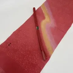 ㊿歳末セール ☆未使用☆ グラデーション 帯揚げ帯締めセット 正絹 落款付