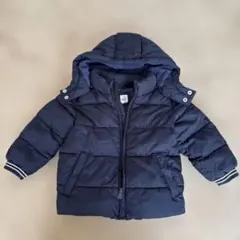 BabyGAP ダウンコートフード付き ネイビー 18-24m 90cm