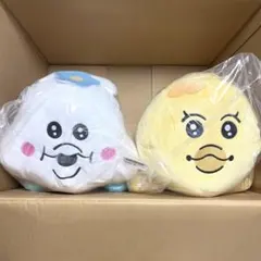 新品未使用　んぽちゃむ　きみまろ　いっしょにねんねBIGぬいぐるみ　2点セット