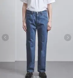 ヘビーオンス ブルーデニム ストレートパンツ