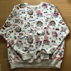 ペコちゃん　サンリオ　コラボトレーナー　グレー　Mサイズ