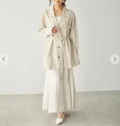【新品タグ付き】Aimeine ウエストシェイプシャツジャケットのサムネイル