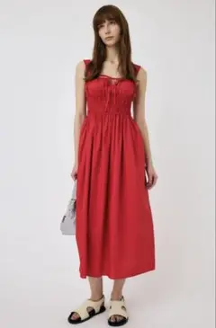 3日間限定割moussy COTTON GATHER CAMI ドレス マキシ