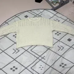 grove ニット セーター 長袖 アイボリー S