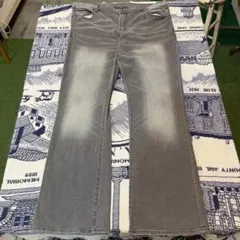 Gap デニム ジーンズ グレー y2k ヴィンテージ加工 大きめサイズ W39のサムネイル