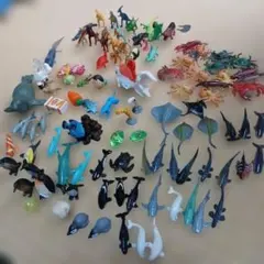 恐竜 海の生き物 ジオラマ フィギュア まとめ売り - メルカリ