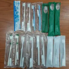 【新品】アメニティ 旅行用歯みがき 歯ブラシ 使い捨て まとめ売り 17点