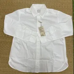 無印良品　洗いざらしブロード　シャツ　白M