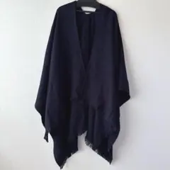 ユニクロ　大判ストール　ネイビー