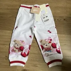 クマとチェリー柄ベビーパンツ 24M 90サイズ