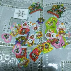 平成レトロ　クラックス　クリスマスキャラクターシール