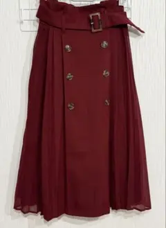 INGNI ロングスカート バーガンディ