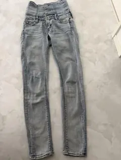 GYDA ハイウエストスキニーデニム ライトブルー XS