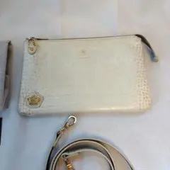 A.D.M.J. ポーチウォレット　ヒマラヤ　クロコ型押し　ショルダーバッグ