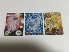 ポケモン BANDAI ブイズ エーフィ グレイシア サンダース 3枚 当時物