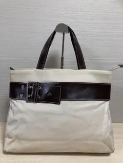 Kitamura キタムラ トートバッグ キャンバス レザー　レディース　メンズ