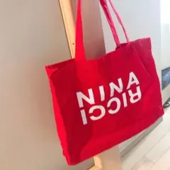 ニナリッチトートバッグ　赤